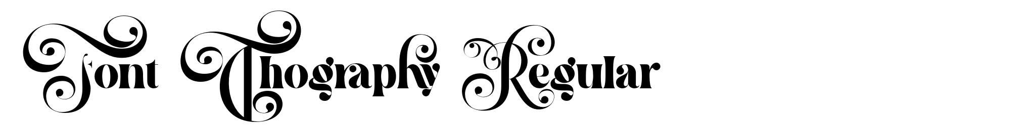 Font Thography Regular image